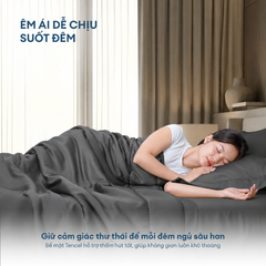 Bộ chăn ga gối Tencel NIN Florence Slate Gray