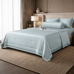 Bộ chăn ga gối Tencel NIN Florence Calm Mist
