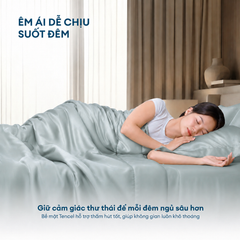 Bộ chăn ga gối Tencel NIN Florence Calm Mist