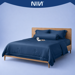 Bộ chăn ga gối Tencel NIN Florence Deep Blue