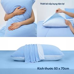 SKY BLUE - Bộ chăn ga gối NIN Cool Plus