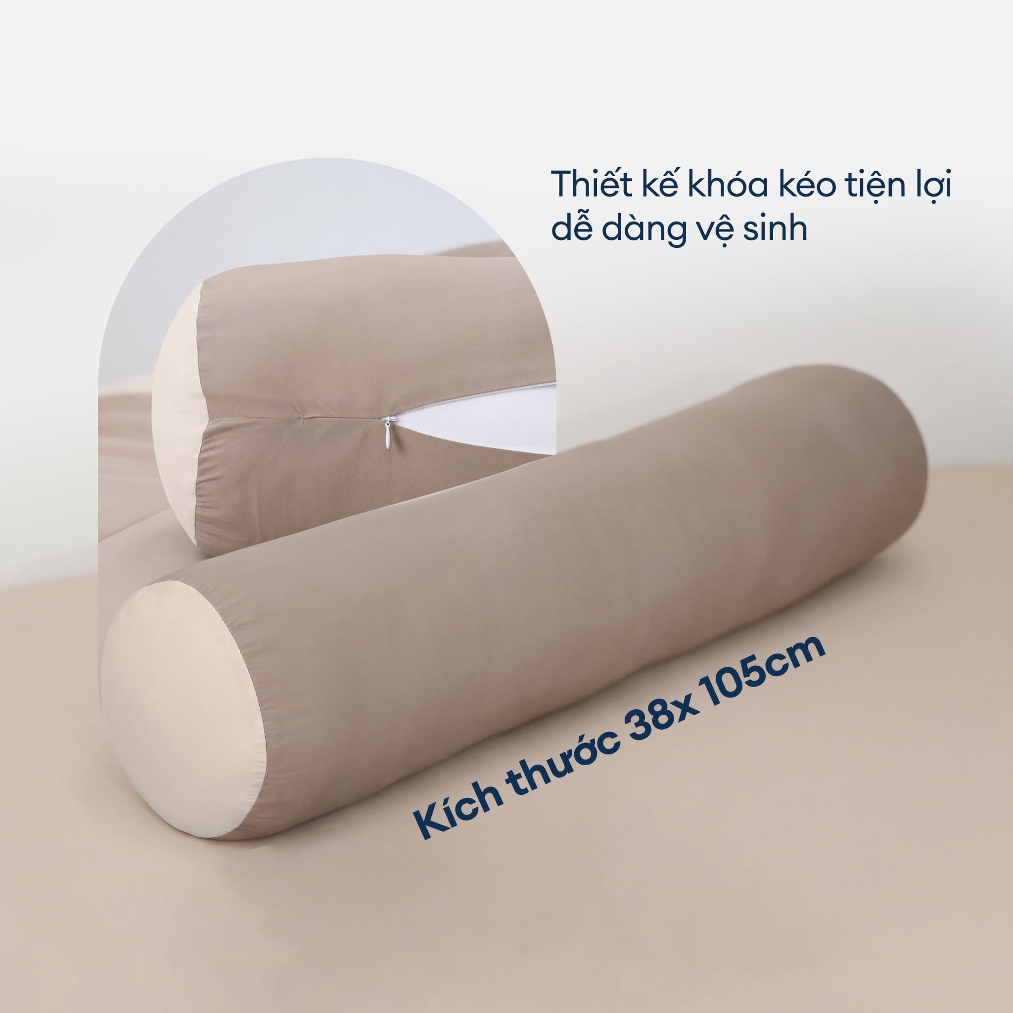 Warm Grey - Bộ chăn ga gối NIN Cool Plus