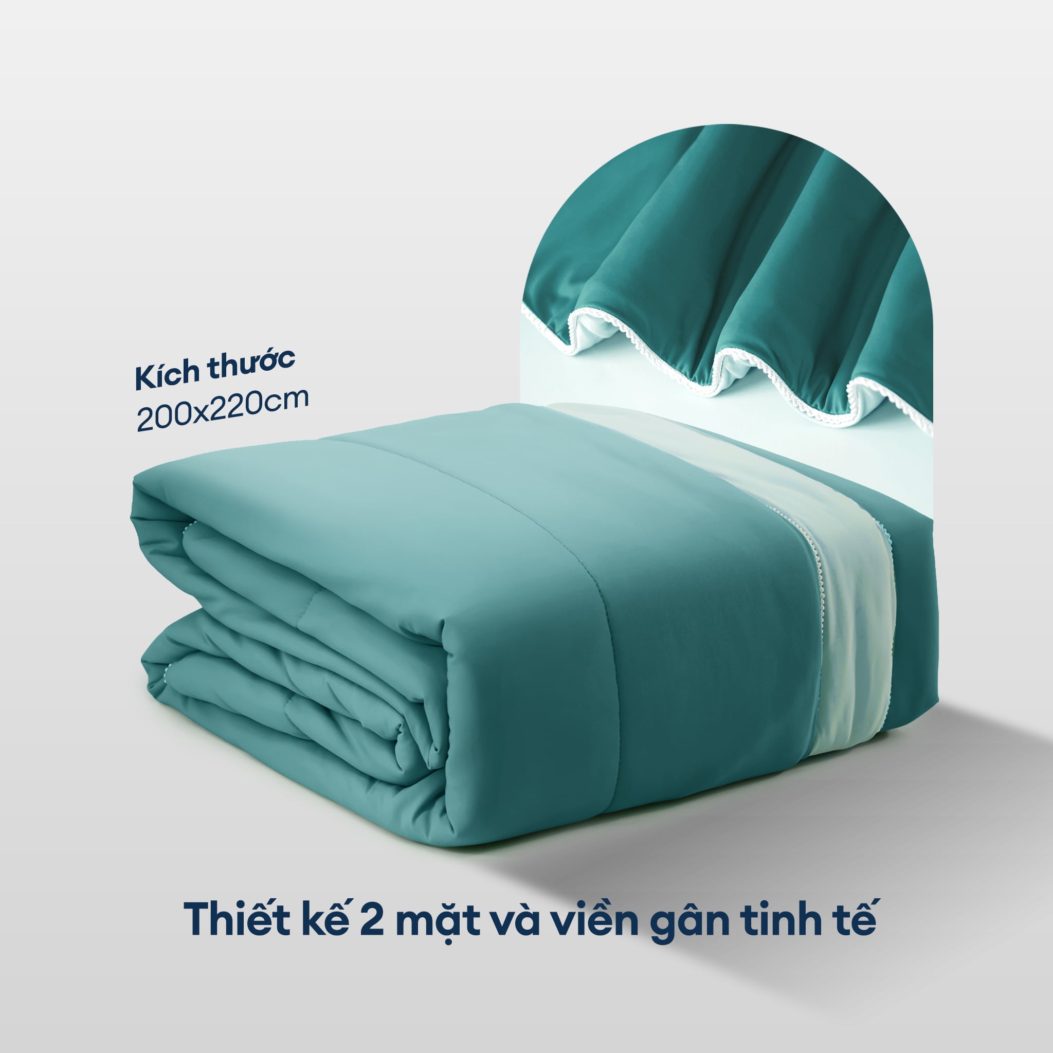 Fresh Green - Bộ chăn ga gối NIN Cool Plus