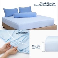 SKY BLUE - Bộ chăn ga gối NIN Cool Plus
