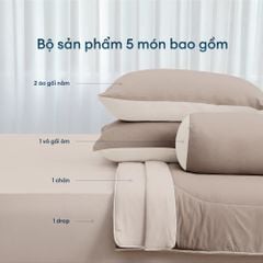 Warm Grey - Bộ chăn ga gối NIN Cool Plus