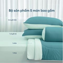 Fresh Green - Bộ chăn ga gối NIN Cool Plus