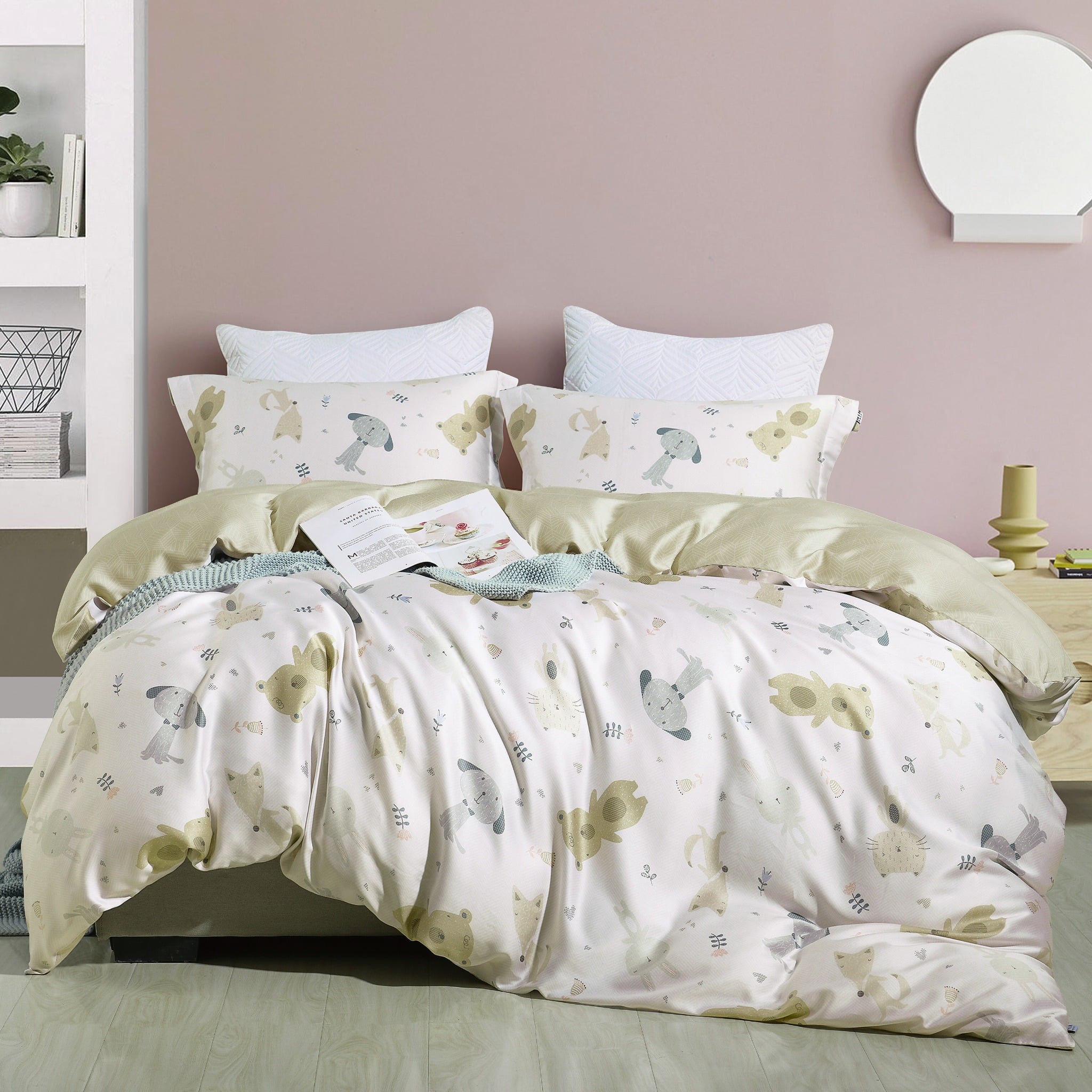 CT220044 - Bộ chăn ga gối Microfiber NIN Calisto