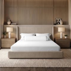Bộ chăn ga gối Tencel NIN Florence Soft White