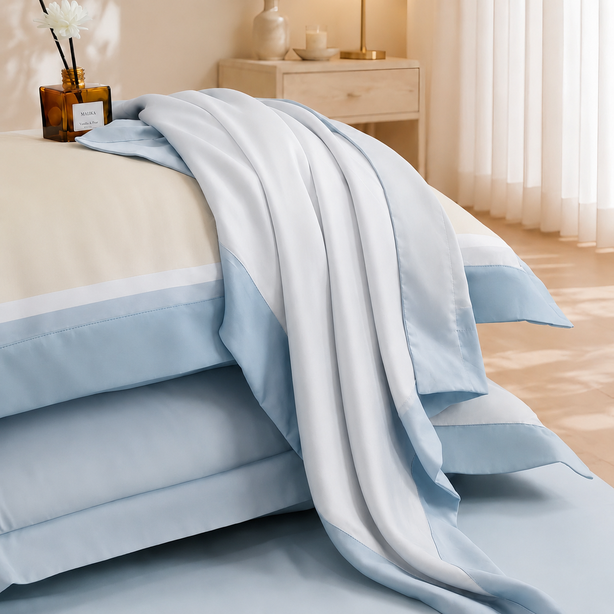 NP8921 - Bộ chăn ga gối Tencel NIN Pristine NP8921