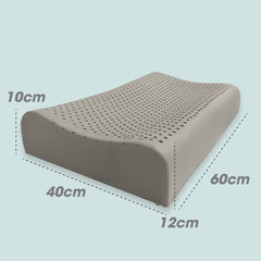 Gối cao su thiên nhiên than tre hoạt tính NIN House 60x40x10/12cm