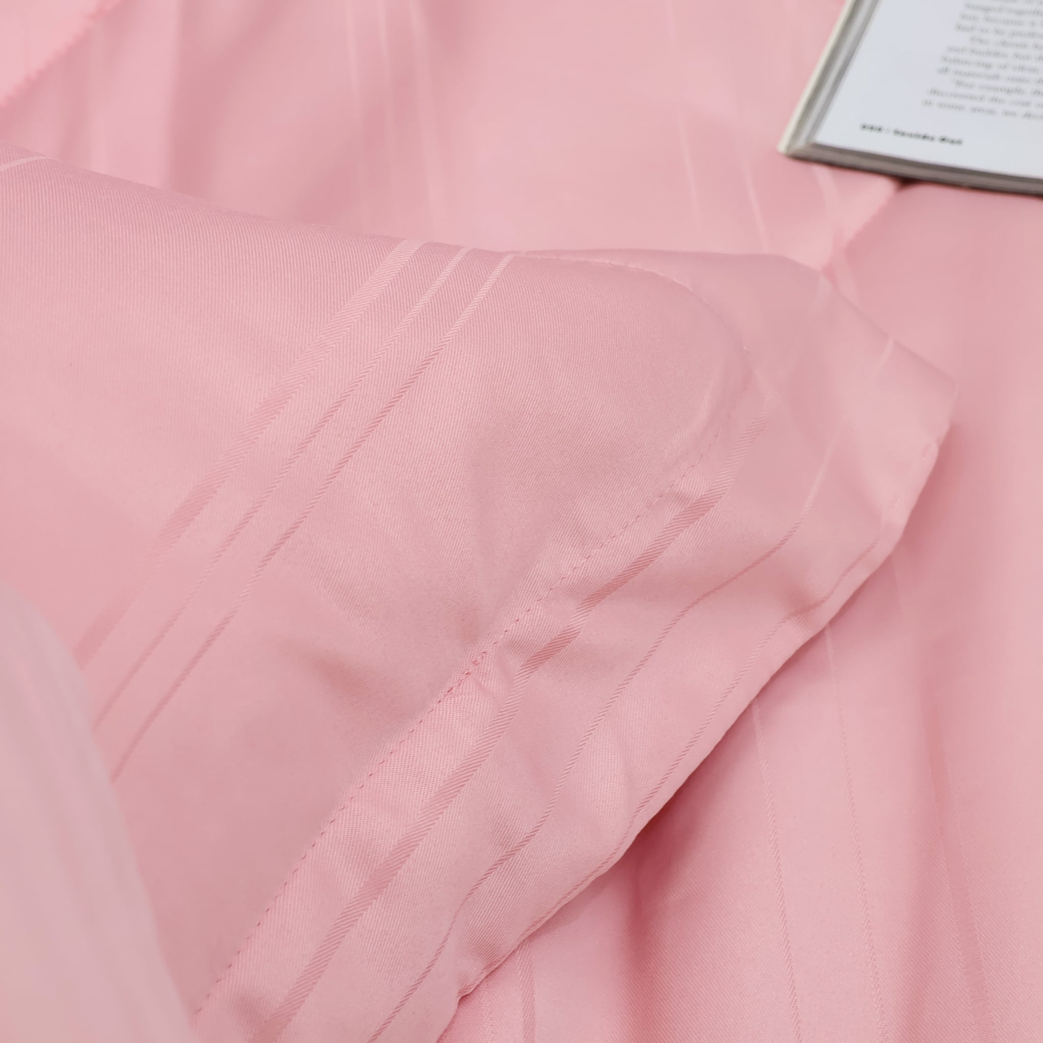 C190711 - Bộ chăn ga gối Microfiber NIN CLASSIC màu Hồng Pastel