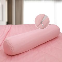 C190711 - Bộ chăn ga gối Microfiber NIN CLASSIC màu Hồng Pastel