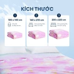 Chăn hè mát lạnh I Cool NM8044 - Mền lạnh ICool Advance NIN House hoa văn NM8044