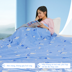 Chăn hè mát lạnh I Cool NM8027 - Mền lạnh ICool Advance NIN House hoa văn NM8027