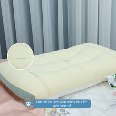 Gối thư giãn Super Fine Plant Coolong NIN House 48x74cm thảo dược, chăm sóc vai gáy cổ