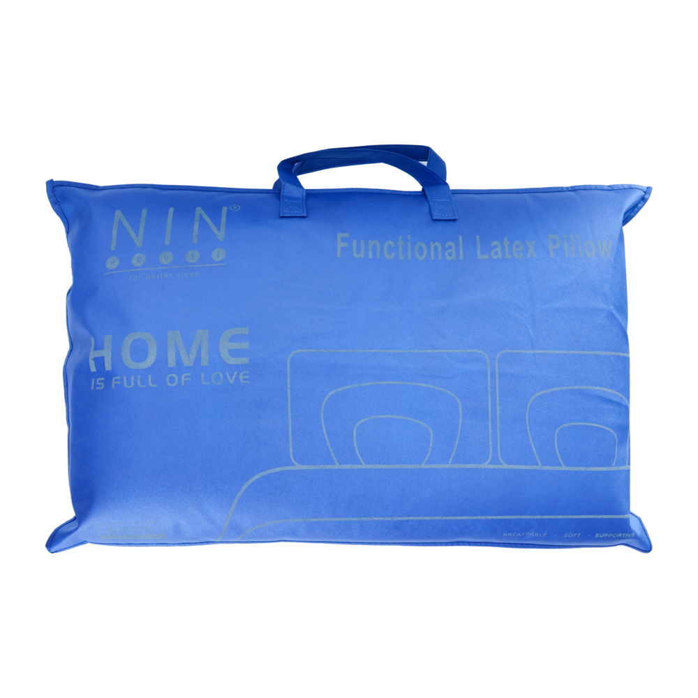 Gối chức năng Functional Natural Latex Pillow NIN House chăm sóc vai gáy cổ