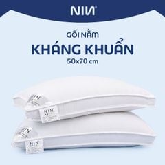 Ruột gối nằm kháng khuẩn 50x70cm NIN House gòn tơ tằm công nghiệp kháng khuẩn