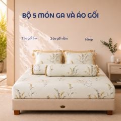 NP8923 - Bộ chăn ga gối Tencel NIN Pristine NP8923
