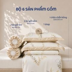 NP8923 - Bộ chăn ga gối Tencel NIN Pristine NP8923