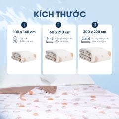 Chăn hè mát lạnh I Cool NM8041 - Mền lạnh ICool Advance NIN House hoa văn NM8041