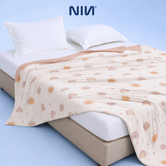 Chăn hè mát lạnh I Cool NM8041 - Mền lạnh ICool Advance NIN House hoa văn NM8041