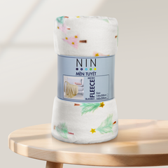 Mền tuyết hoa văn NIN màu PINE FOREST