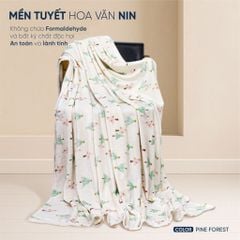 Mền tuyết hoa văn NIN màu PINE FOREST