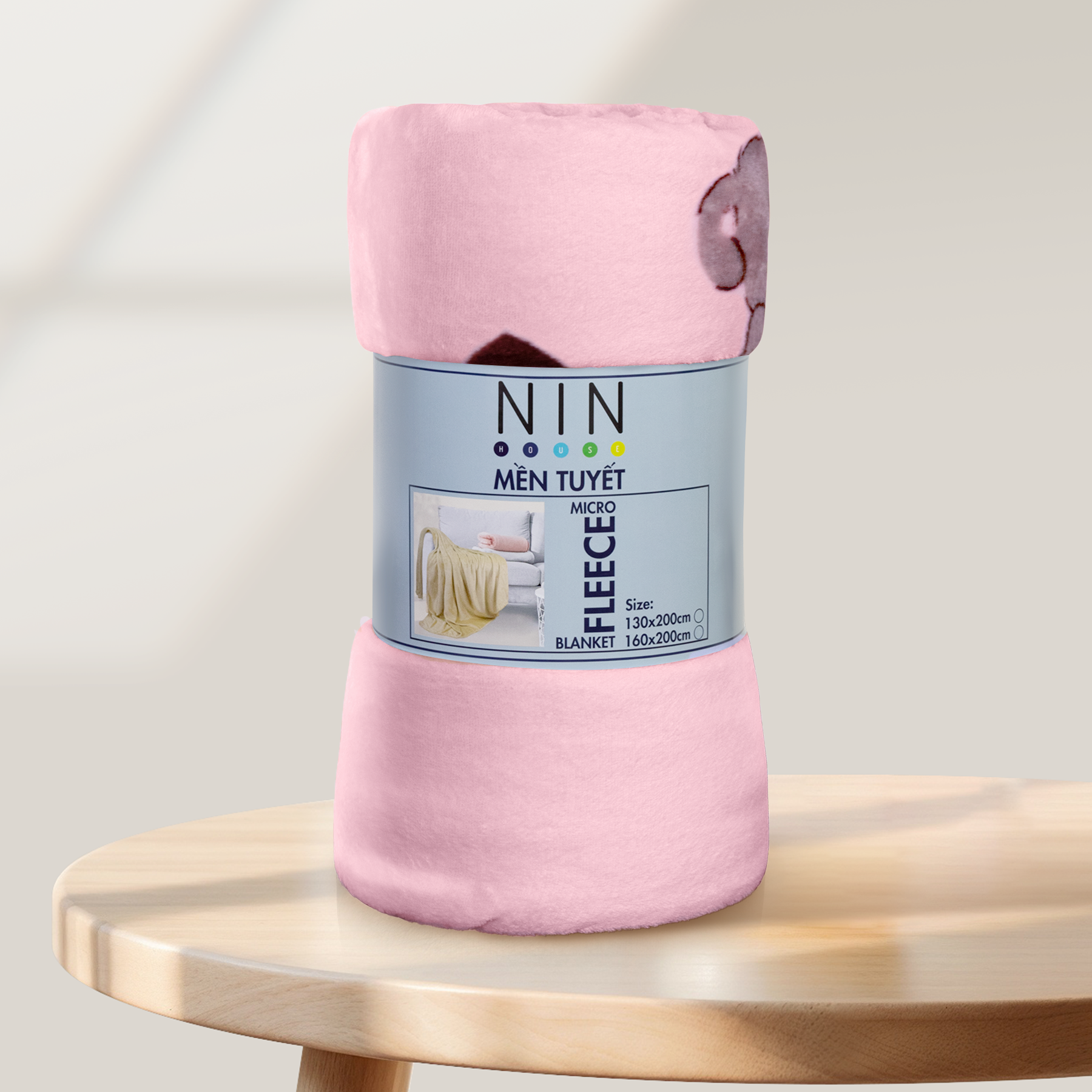 Mền tuyết hoa văn NIN màu SWEET BEAR