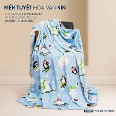 Mền tuyết hoa văn NIN màu POLAR FRIENDS