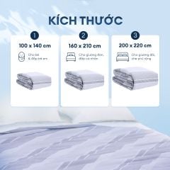 Chăn hè mát lạnh I Cool NM8039 - Mền lạnh ICool Advance NIN House hoa văn NM839