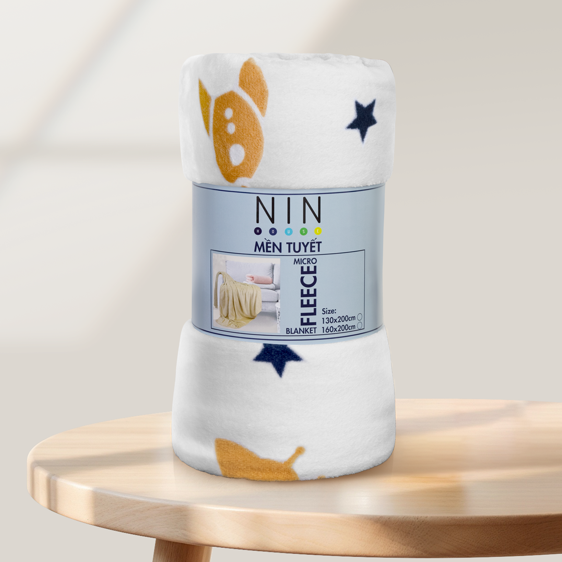 Mền tuyết hoa văn NIN màu SPACE DREAM