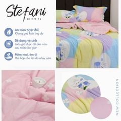 ST200046 - Bộ chăn ga gối Microfiber STEFANI