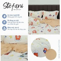 ST200047 - Bộ chăn ga gối Microfiber STEFANI