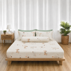 ST200057- Bộ chăn ga gối Microfiber STEFANI