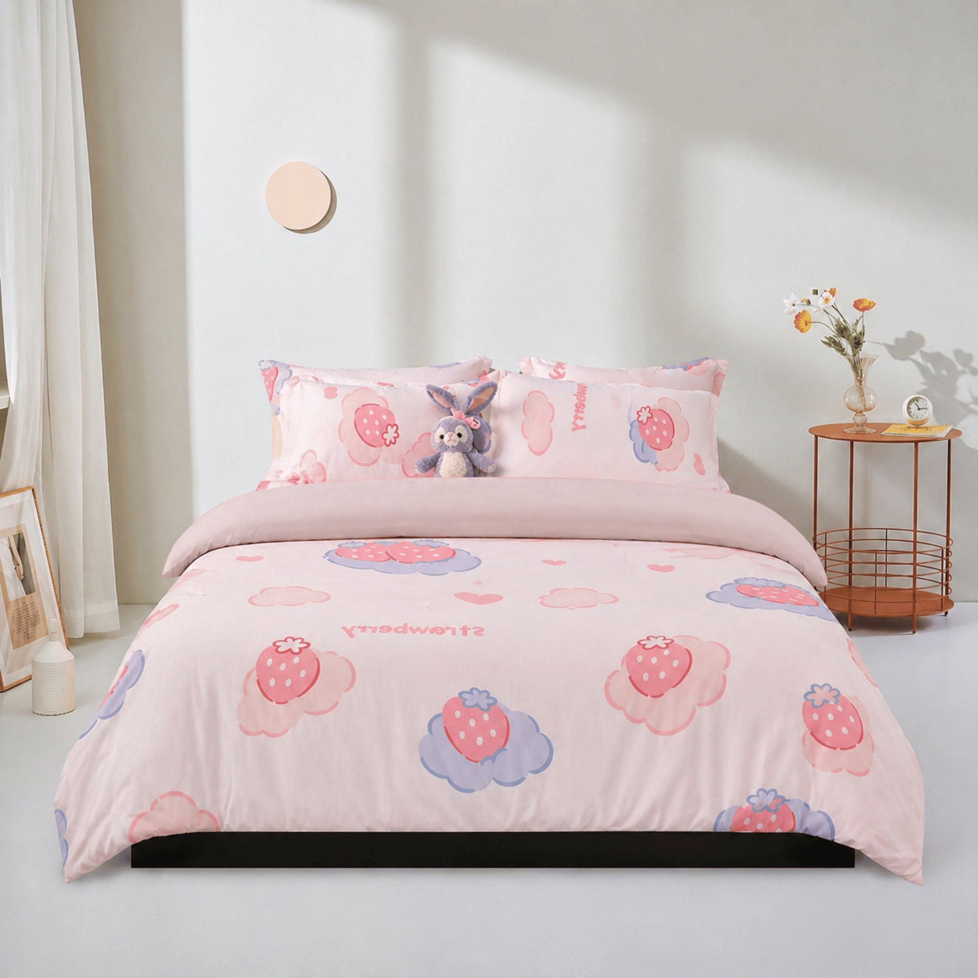ST200058 - Bộ chăn ga gối Microfiber STEFANI