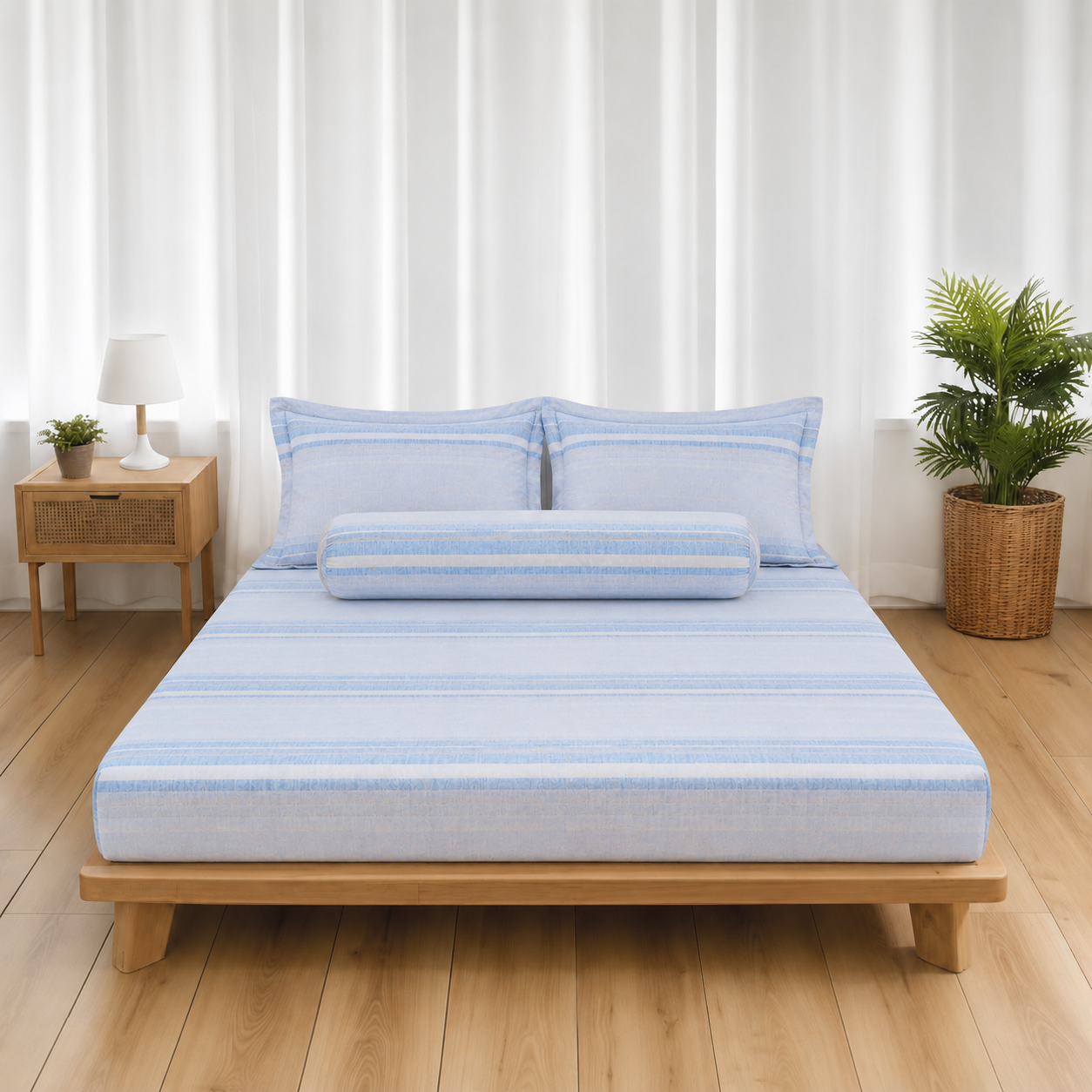 ST200060 - Bộ chăn ga gối Microfiber STEFANI