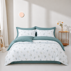ST200062 - Bộ chăn ga gối Microfiber STEFANI