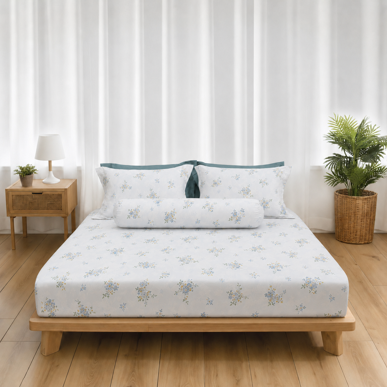 ST200062 - Bộ chăn ga gối Microfiber STEFANI