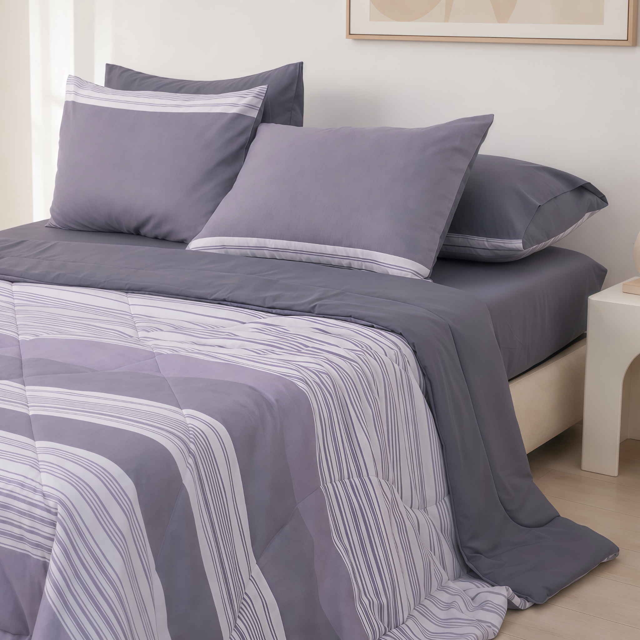ST200055 - Bộ chăn ga gối Microfiber STEFANI