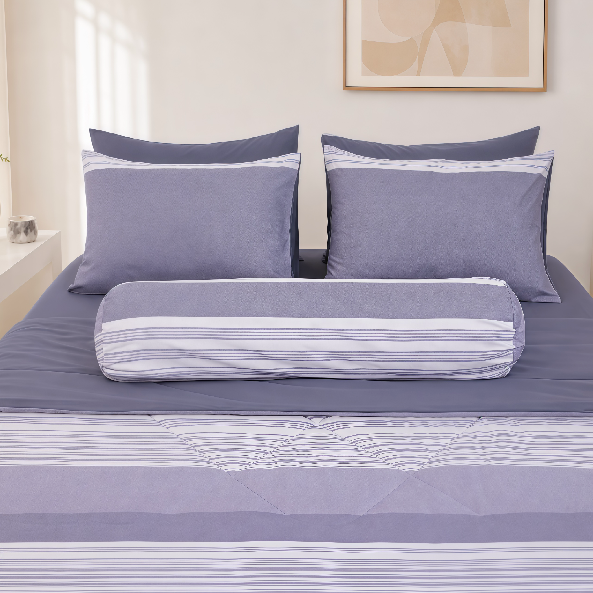 ST200055 - Bộ chăn ga gối Microfiber STEFANI