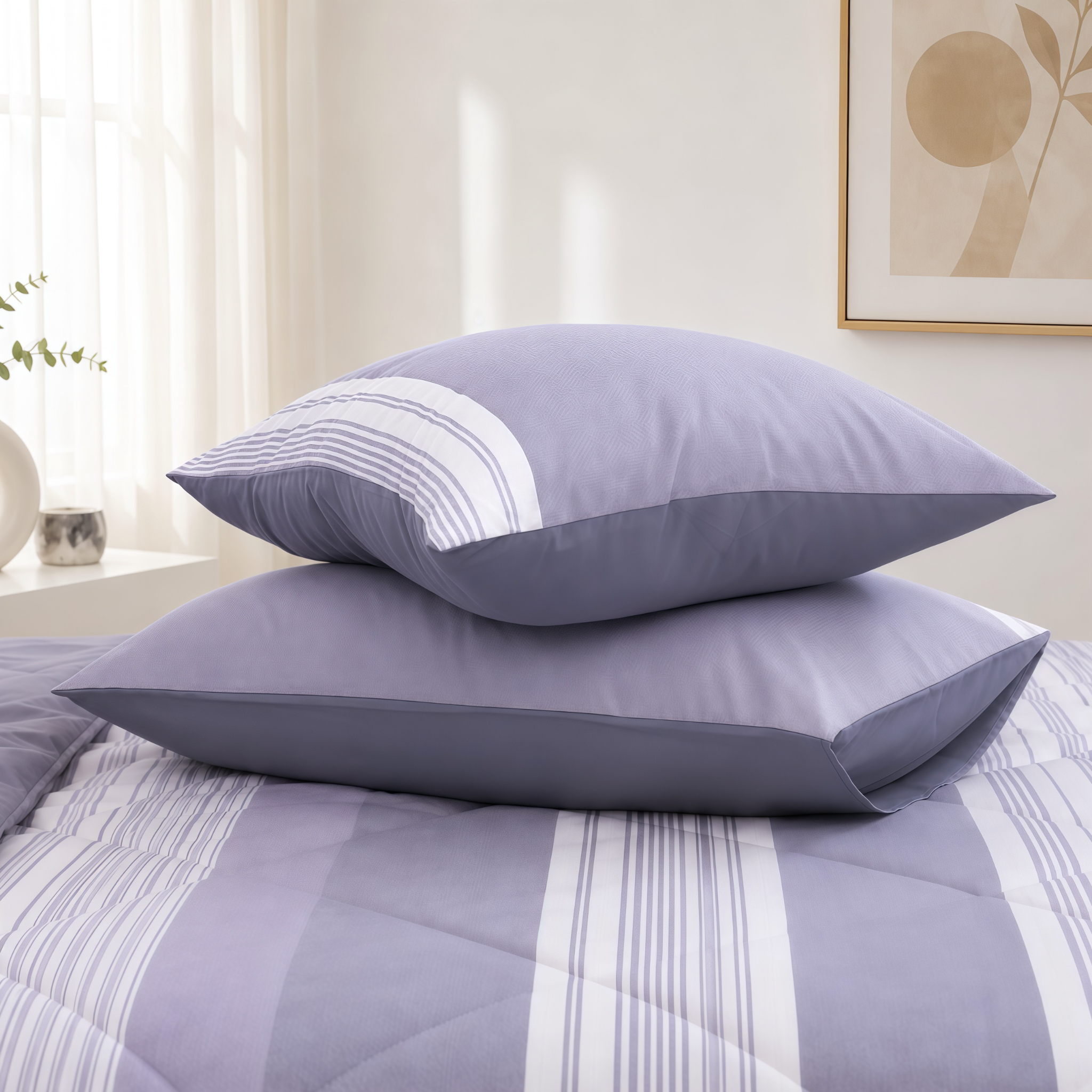 ST200055 - Bộ chăn ga gối Microfiber STEFANI
