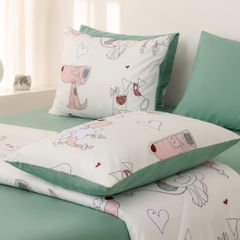 ST200057- Bộ chăn ga gối Microfiber STEFANI