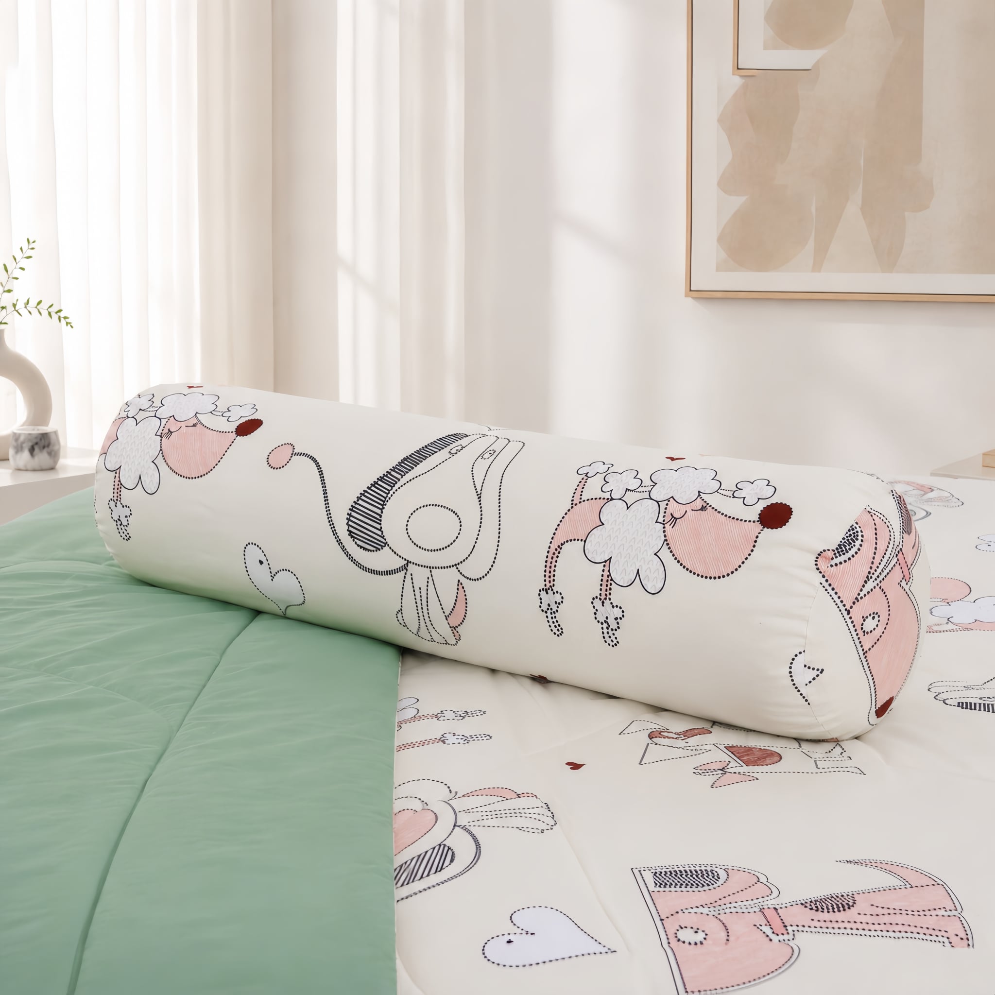 ST200057- Bộ chăn ga gối Microfiber STEFANI