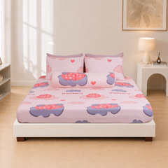 ST200058 - Bộ chăn ga gối Microfiber STEFANI