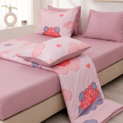 ST200058 - Bộ chăn ga gối Microfiber STEFANI