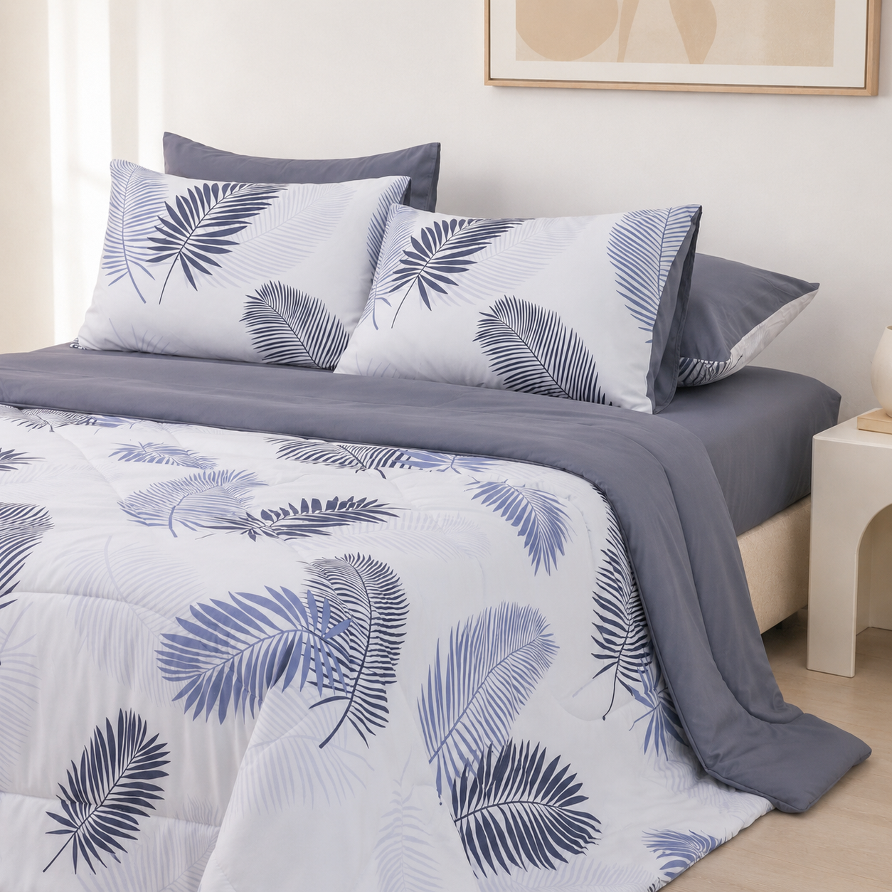 ST200059 - Bộ chăn ga gối Microfiber STEFANI