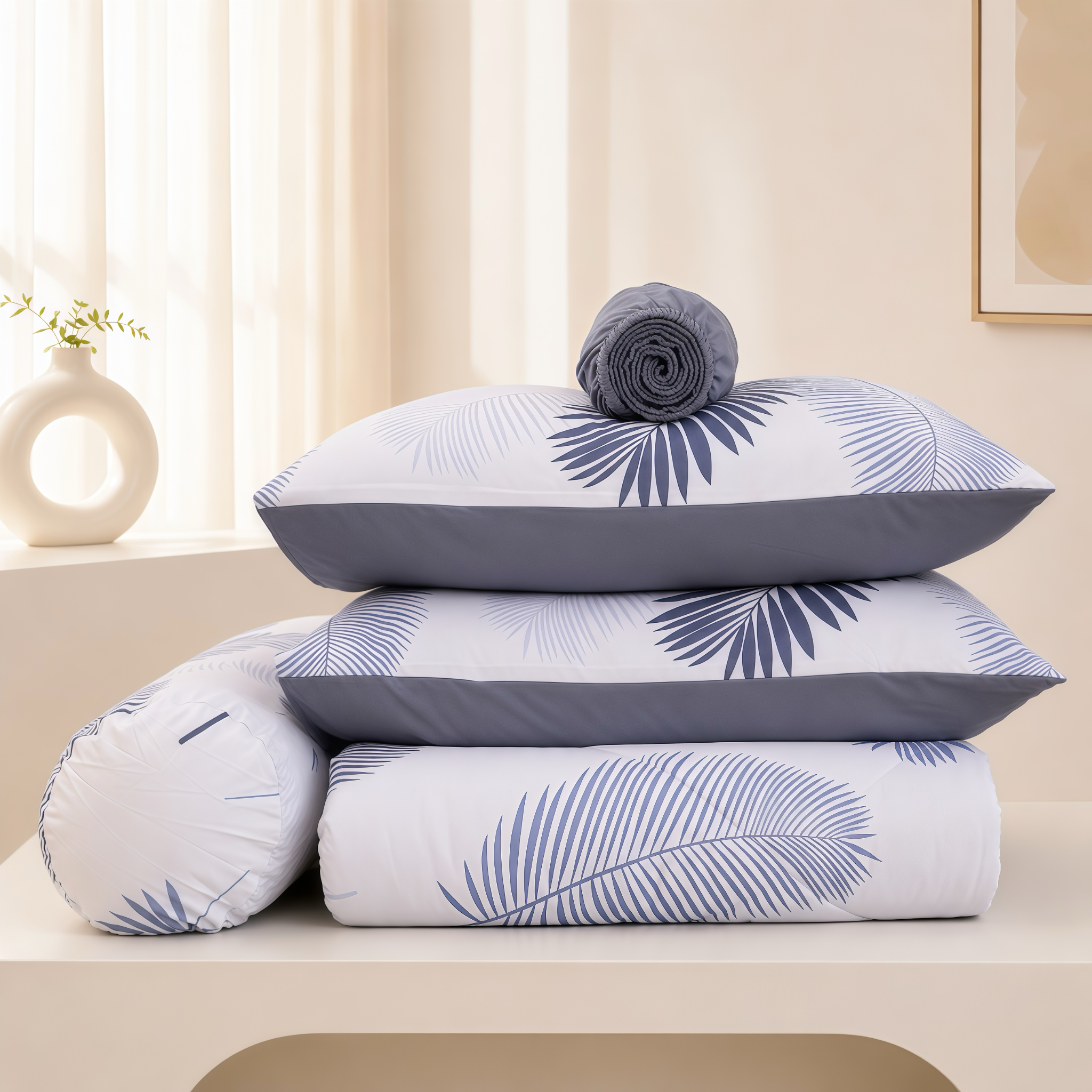 ST200059 - Bộ chăn ga gối Microfiber STEFANI