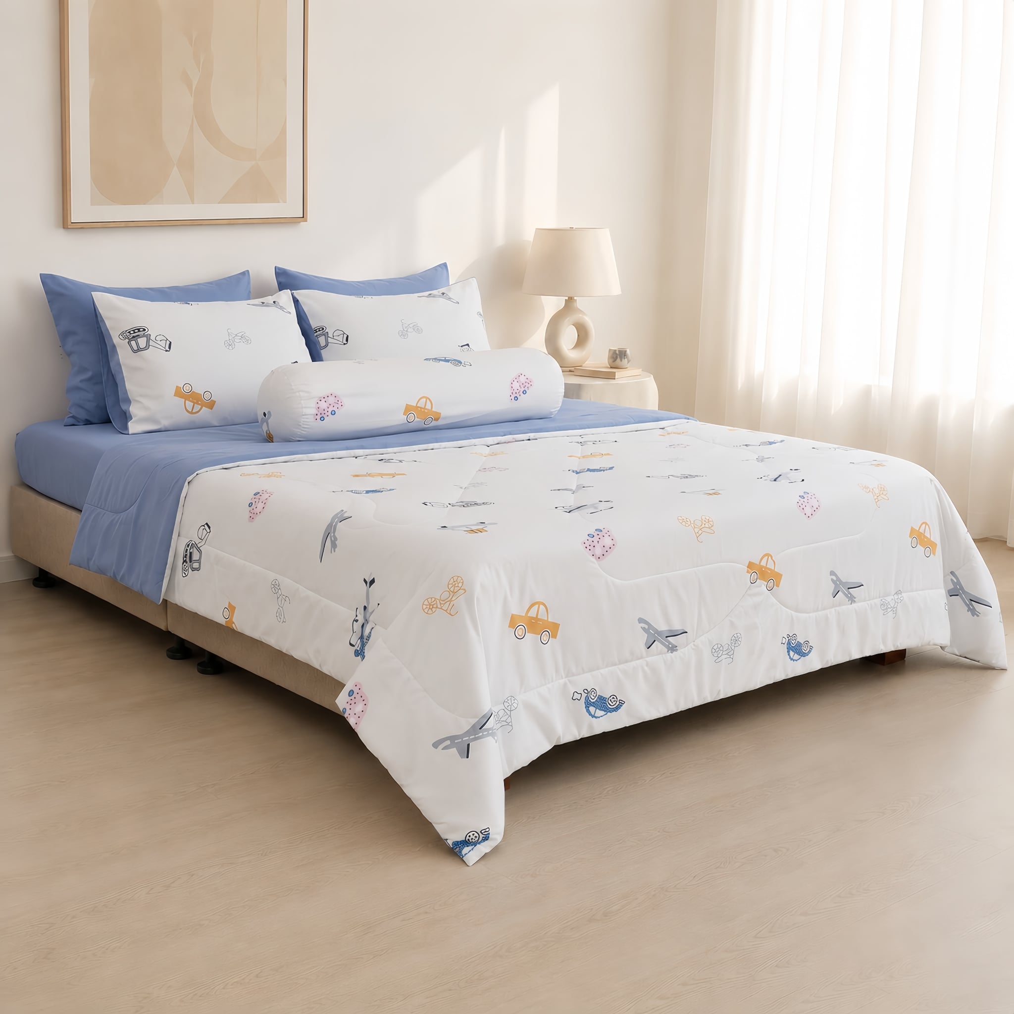 ST200061 - Bộ chăn ga gối Microfiber STEFANI