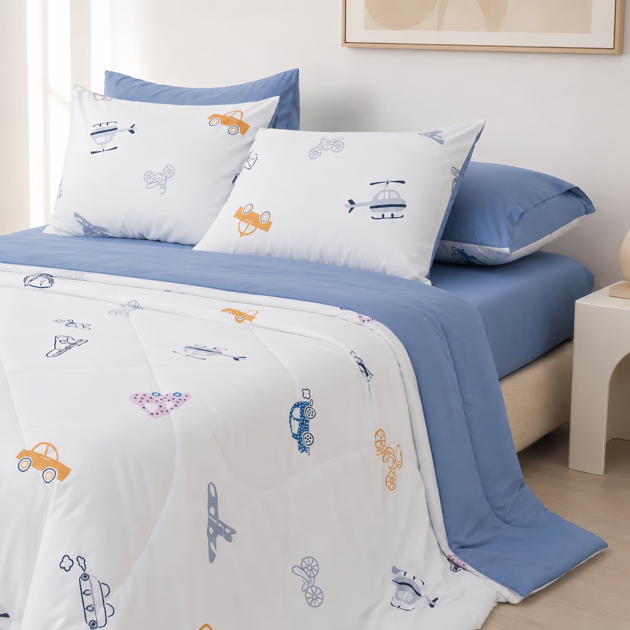 ST200061 - Bộ chăn ga gối Microfiber STEFANI