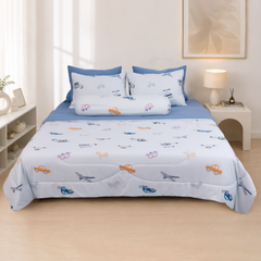 ST200061 - Bộ chăn ga gối Microfiber STEFANI
